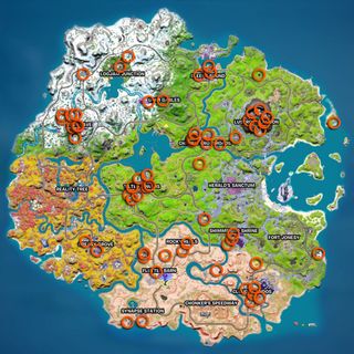 Fortnite Safes locations map