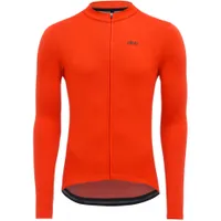 dhb Merino Long Sleeve Jersey - Orange | Sale price £45.00 | Was £80.00 | Save £35.00 (43%) on Wiggle
