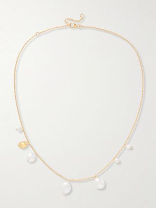 Bell Gold-Plated Pearl Necklace