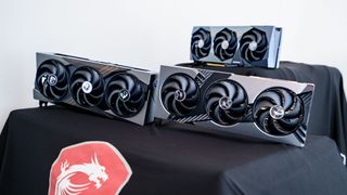 MSI Nvidia GeForce RTX 50-series cards at CES 2025