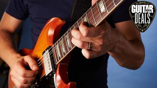 A guitarist plays a Gibson SG