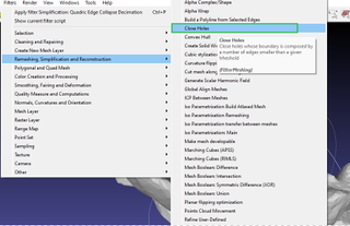 Repair STL Files in MeshLab