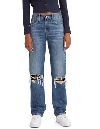 Levi's Low Pro Jeans With Rips at the Knees