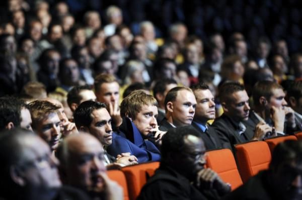 The Tour contenders watch the 2013 Tour de France route presentation