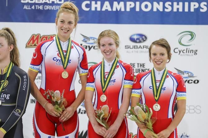 South Australia took out the U19 womens team pursuit.