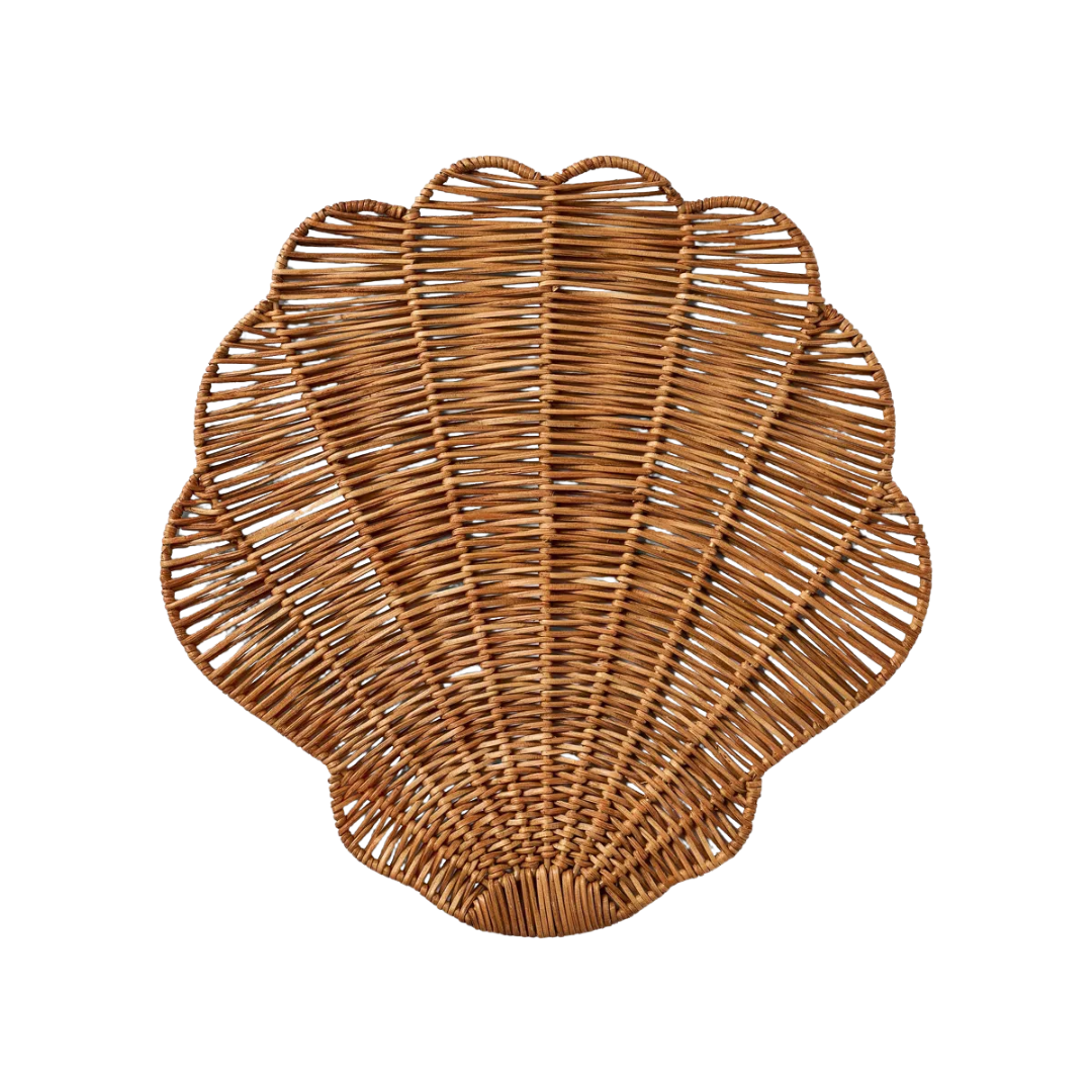 Woven Rattan Shell Charger - Thresholdu0026#8482; Designed With Studio Mcgee