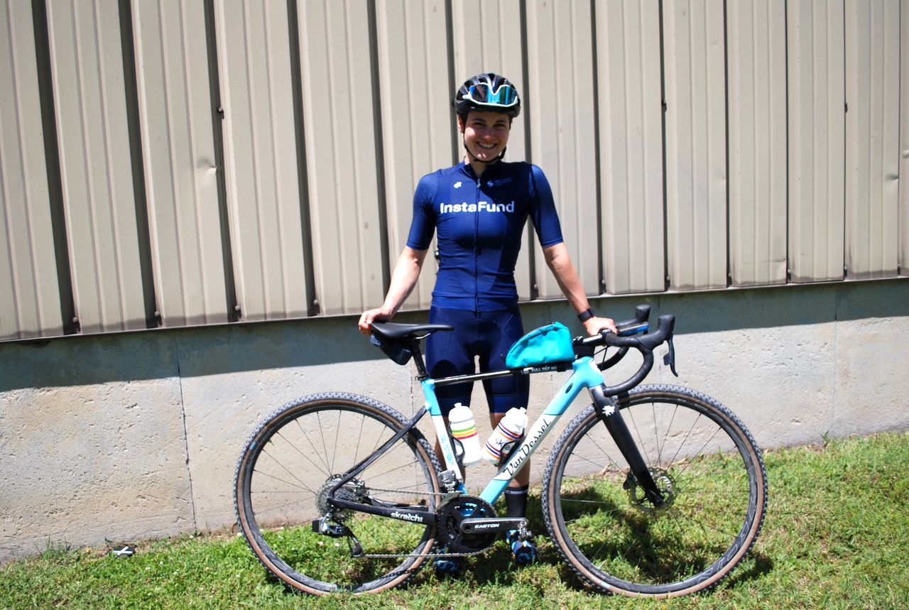Hammerhead GPS computer to guide her through the 200-mile course