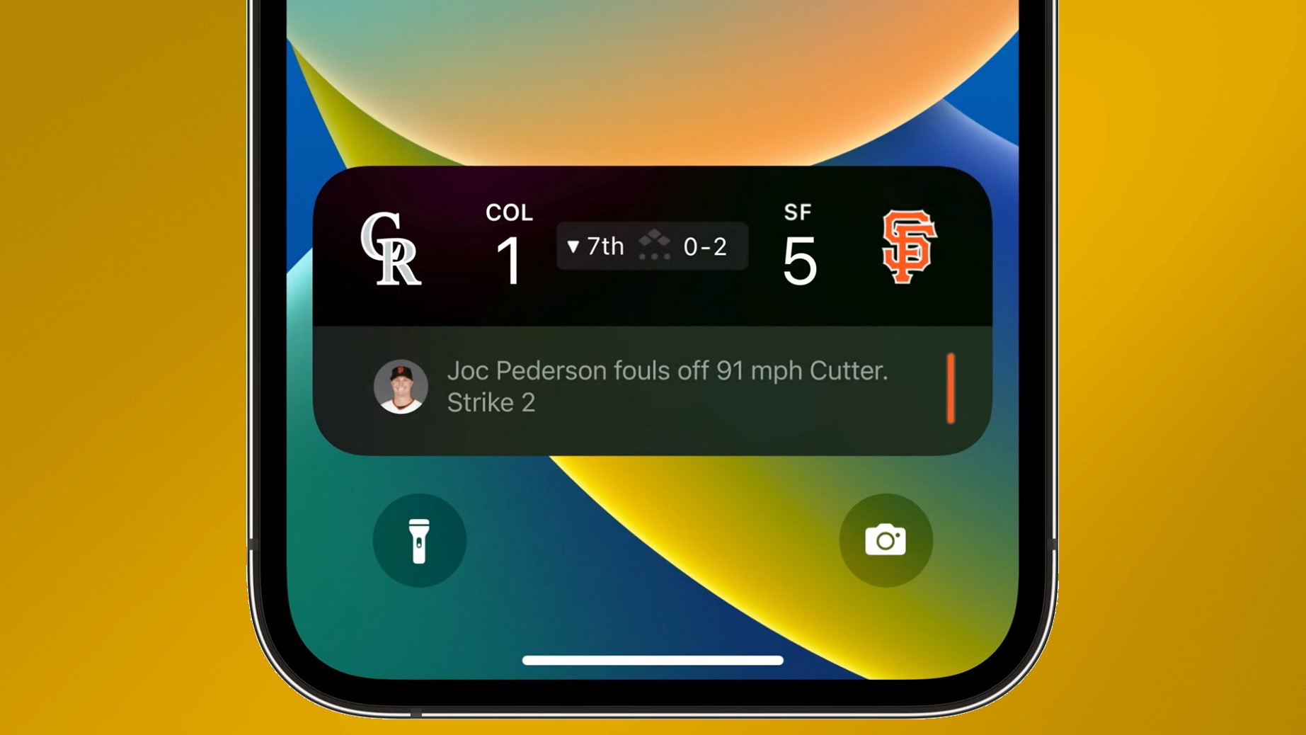 iOS 16 live widget