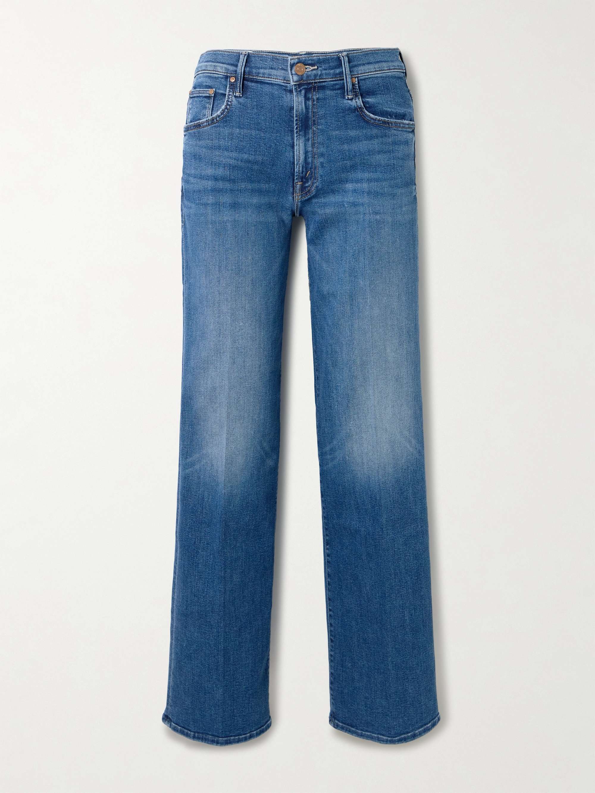 The Maven Sneak Mid-Rise Straight-Leg Jeans