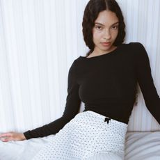 polka dot capri pants