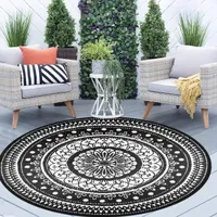 Cekene  Round Outdoor Rug
