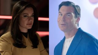 Rebecca Romijn and Jerry O'Connell split image