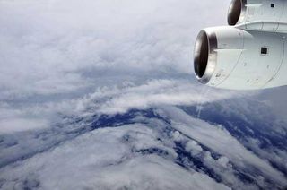 The eye of Hurricane Earl was clearly visible during a NASA hurricane hunter flight through the storm in 2010.