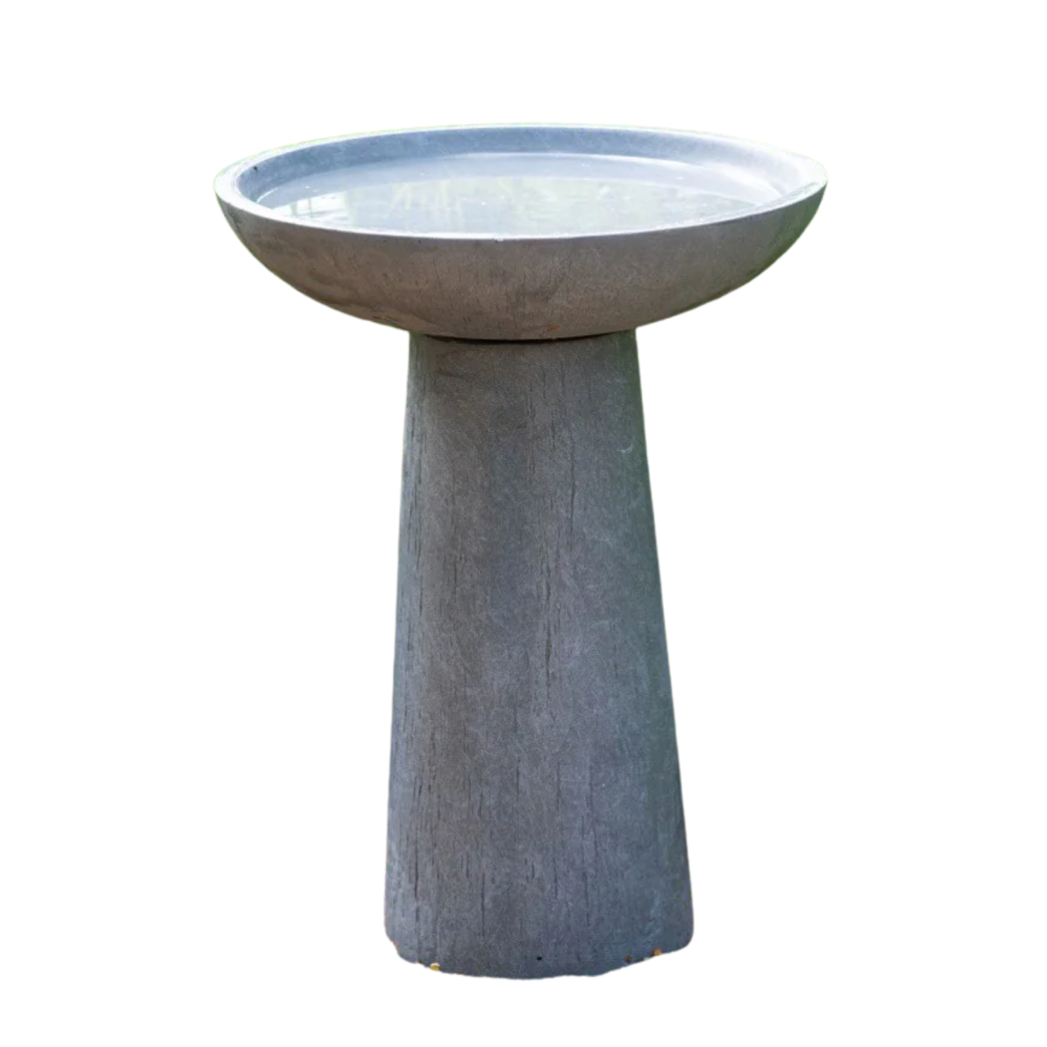 A slate gray birth bath
