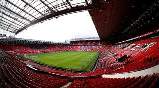 General view of Manchester United's Old Trafford stadium.