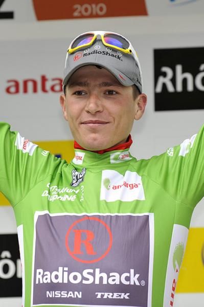 Points classification leader Janez Brajkovic (RadioShack)