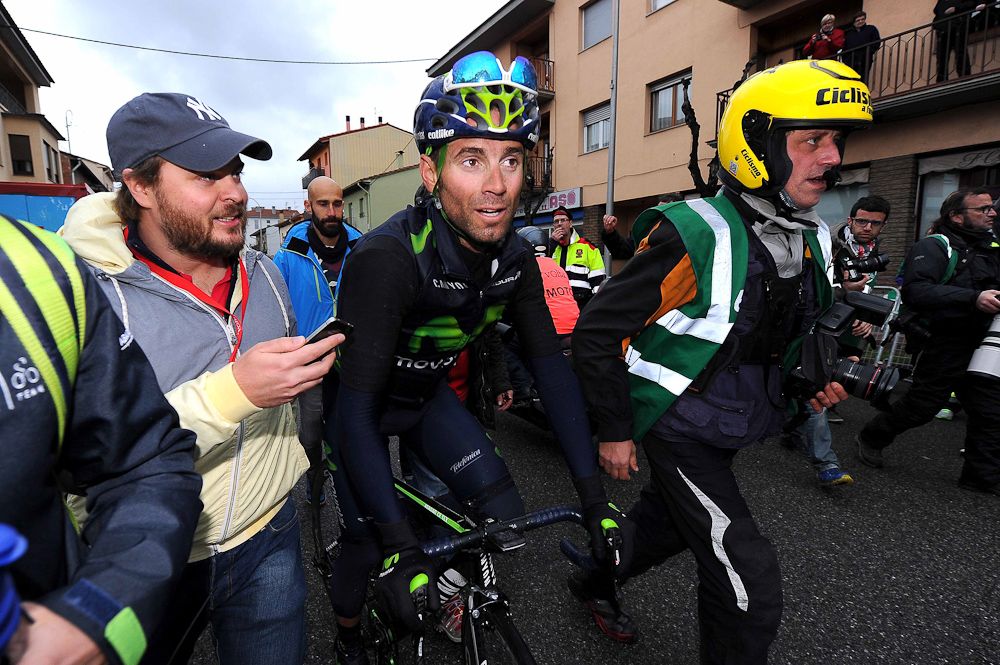 Alejandro Valverde after the stage.