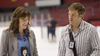 Jennifer Carpenter and Michael C. Hall on Dexter Season 1