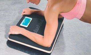 Woman using Plankpad