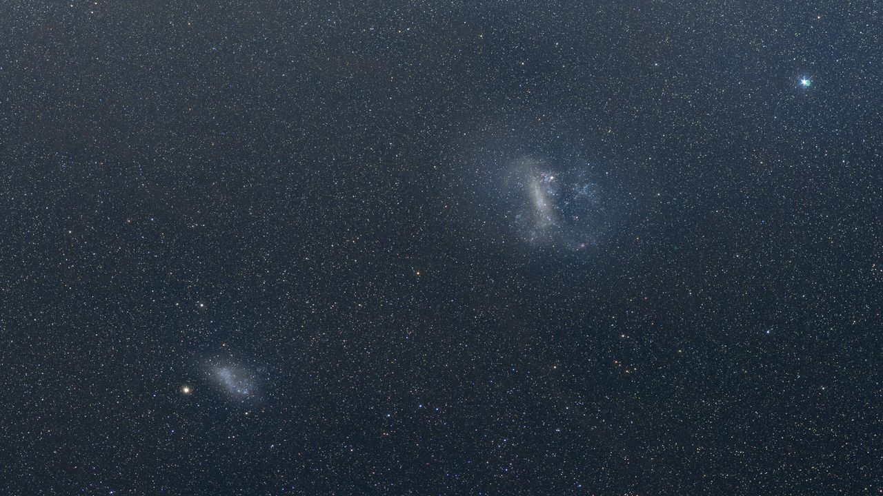 Trouble near the Milky Way: The Large Magellanic Cloud is ripping its smaller neighbor galaxy apart
