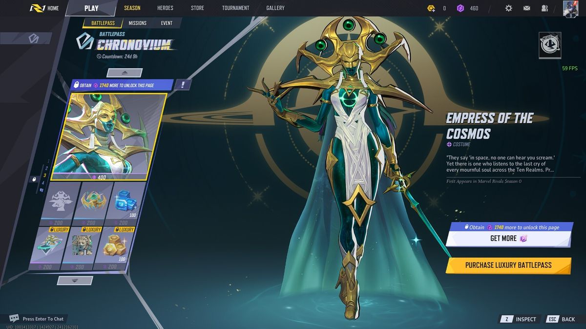 Marvel Rivals progression