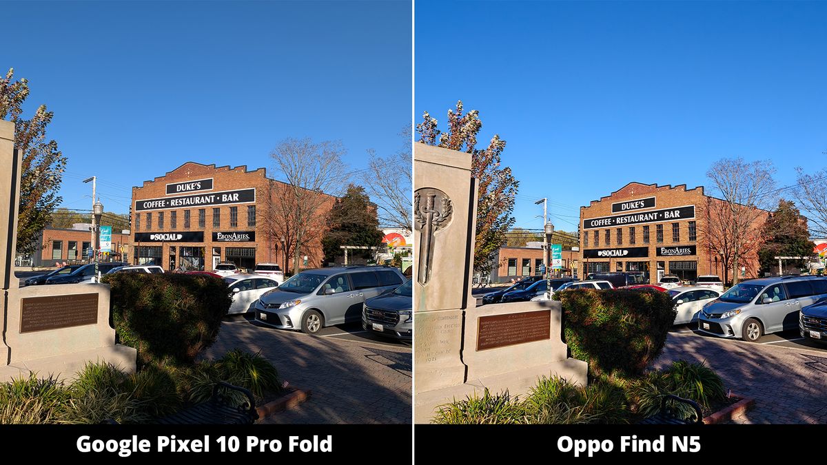 Google Pixel 10 Pro Fold vs. Oppo Find N5 Camera Comparisons