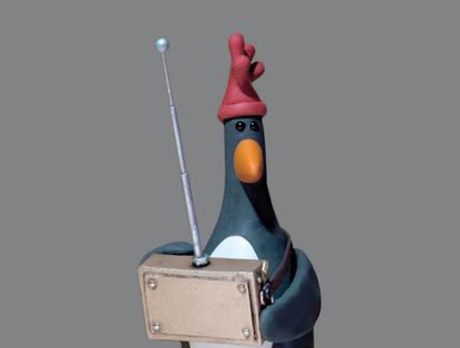 Feathers McGraw, the trouser-thief and arch-villan from The Wrong Trousers. Credit: 1993 Aardman / Wallace & Gromit