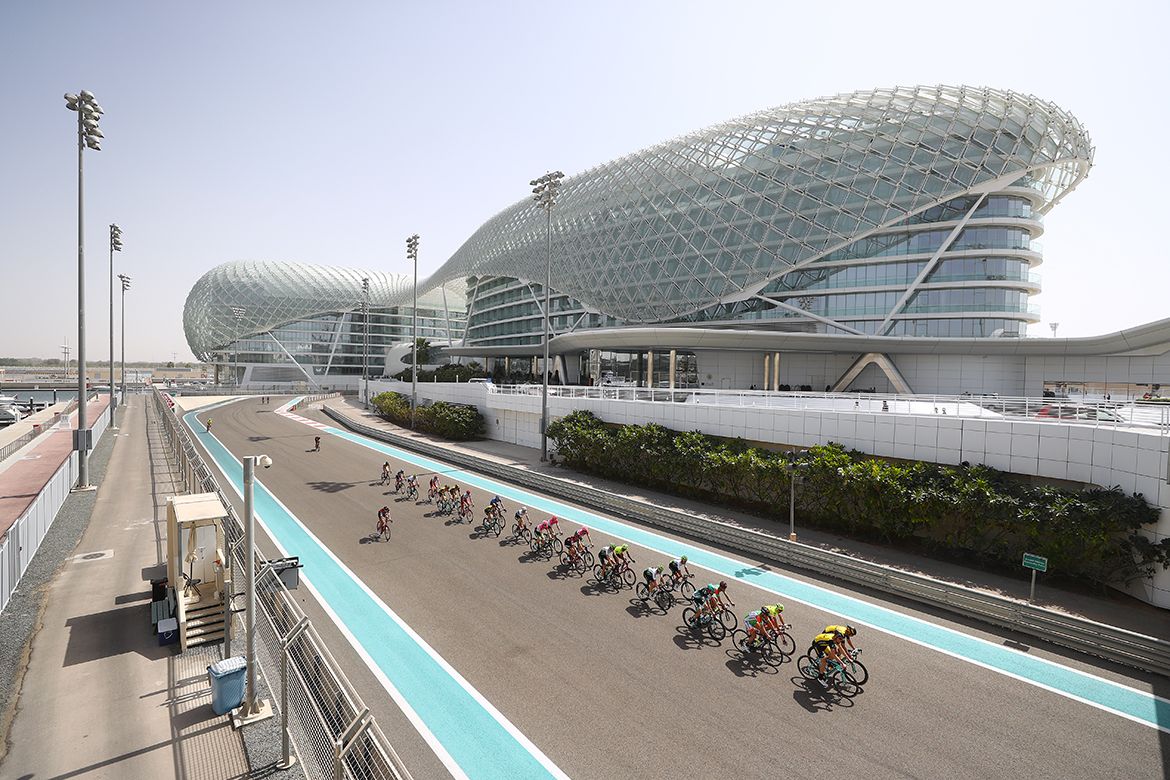 The riders got the Yas Marina circuit for themselves
