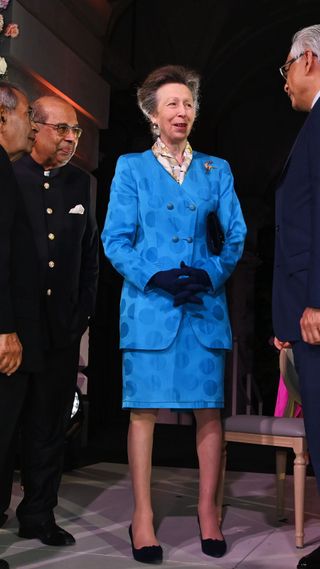 Princess Anne's polka-dot suit