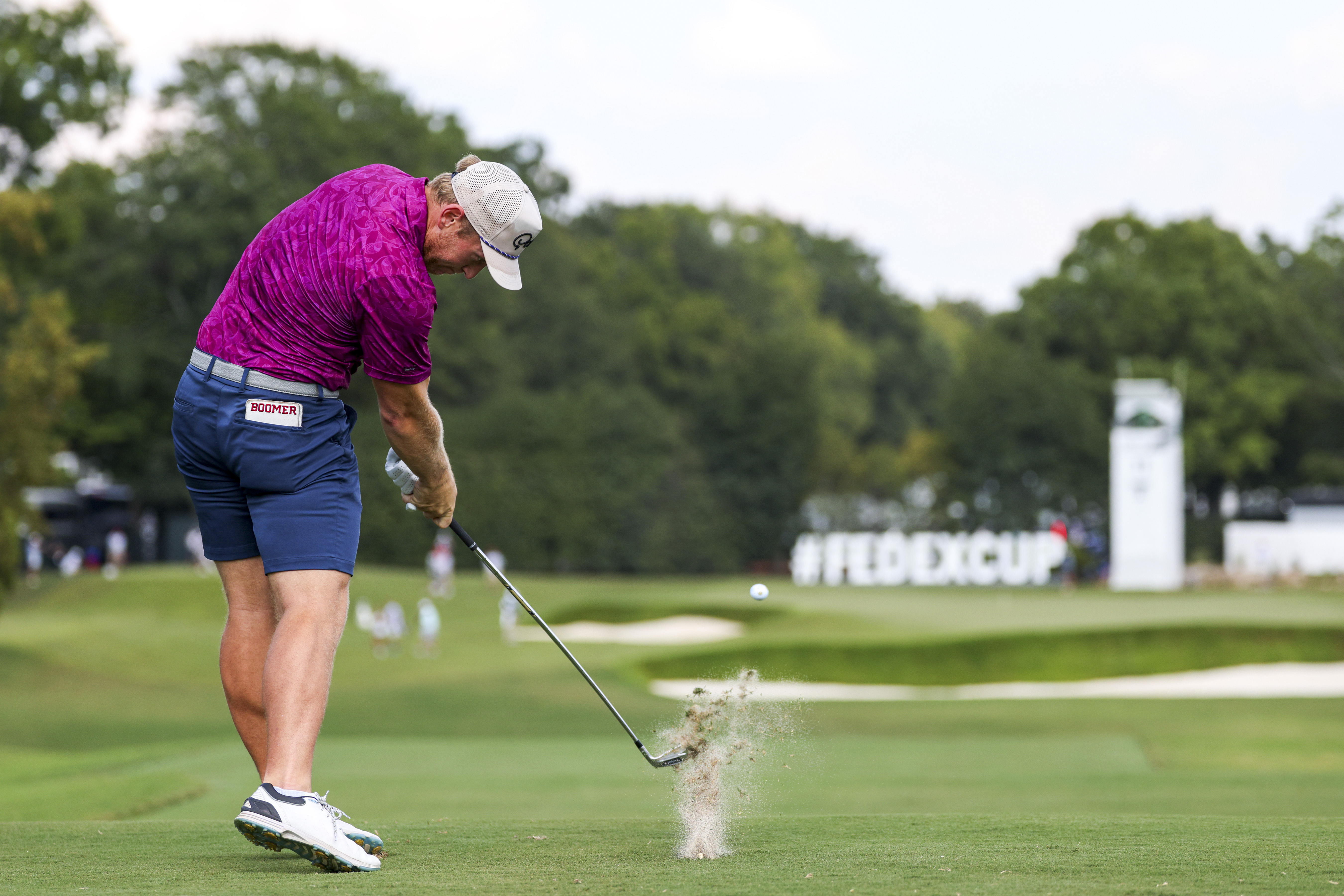 Brad Dalke Good Good Golf playing a shot