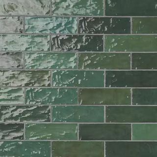 Glazed Ceramic Wall Tile in Kingston Green