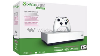 To protect the origins of the Xbox One S All-Digital images, we recreated the box art we received in Photoshop.