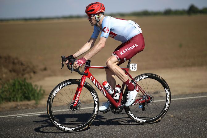 Katusha-Alpecin's Jos&eacute; Gon&ccedil;alves on stage 1 of the 2019 Tour of California