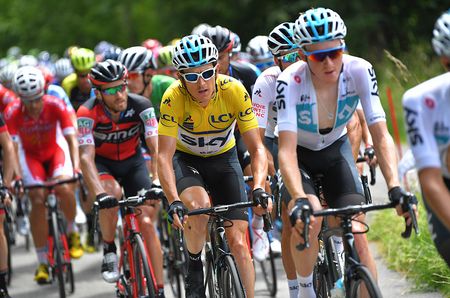 Geraint Thomas (Team Sky) during stage 6 at the Criterium du Dauphine