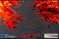 EU satellite imagery shows an extreme heatwave in Greece and Turkey in early August. A new report found July 2021 to be the hottest month on Earth in recorded history.