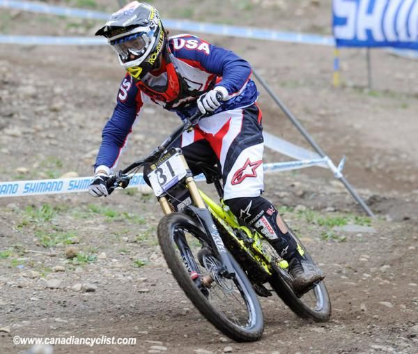 Luke Strobel (United States) rode a little conservative after coming back from injury