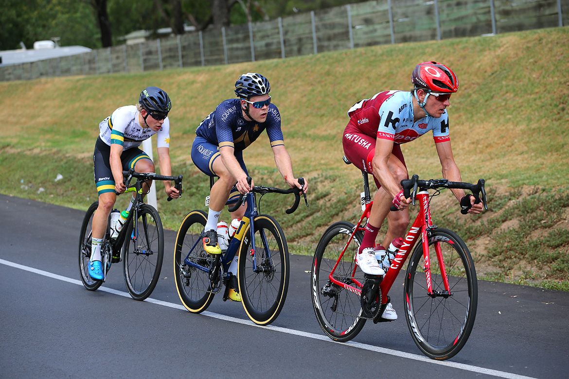 Pavel Kochetkov leading the break