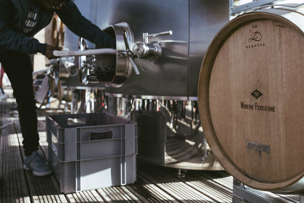 Eiffel Tower winery vat