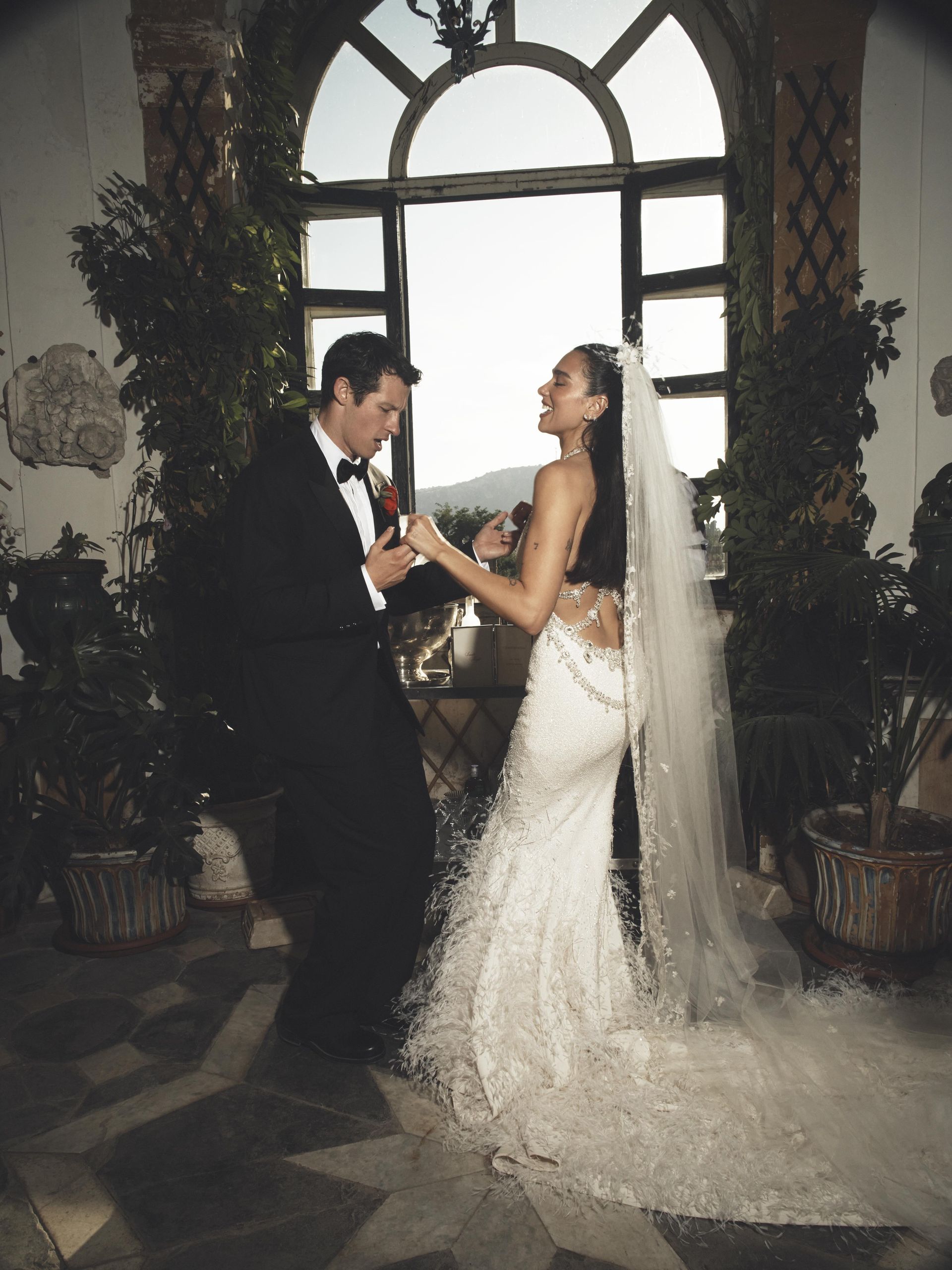 Dua Lipa and Callum Turner Wedding