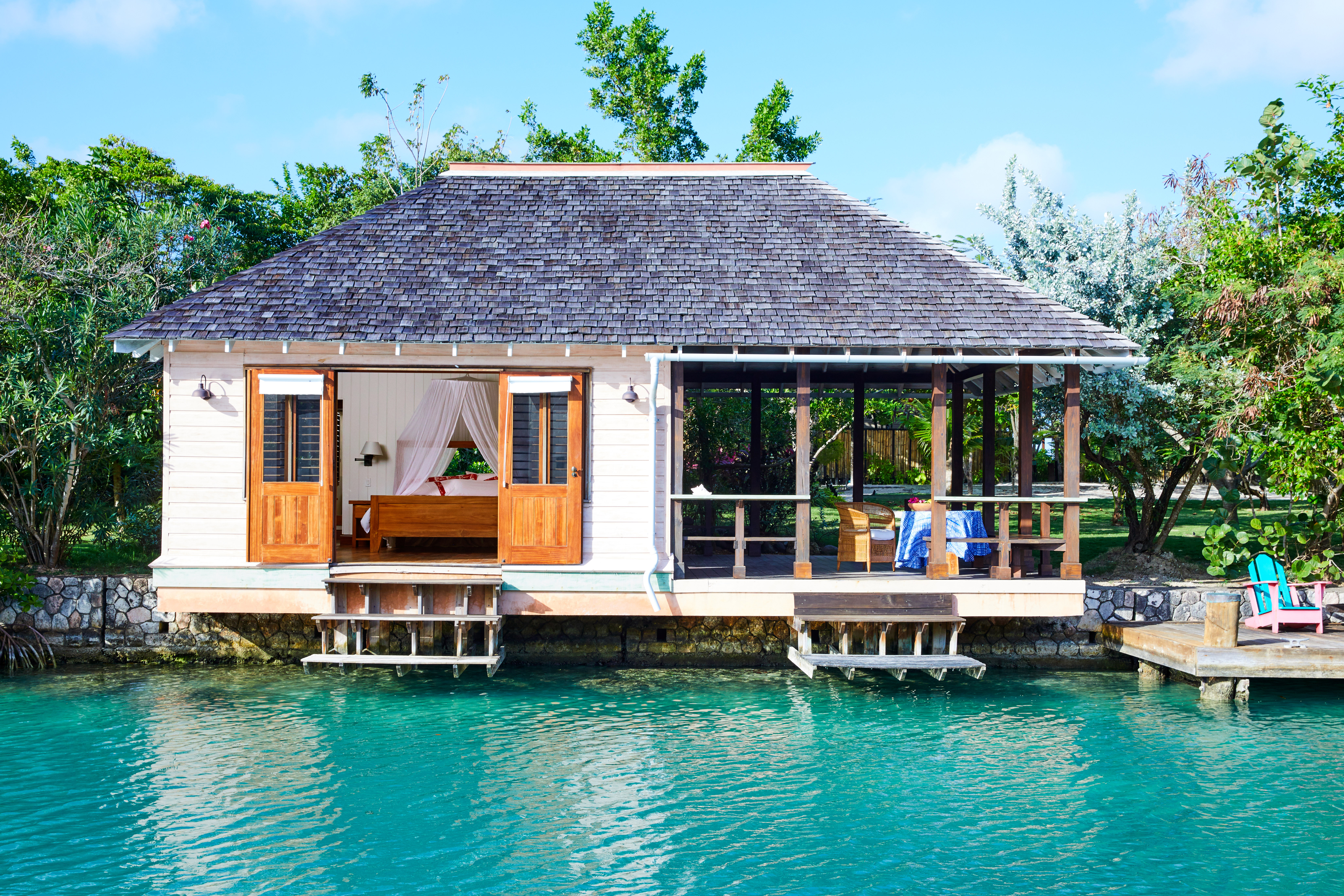 A cottage at GoldenEye in Jamaica