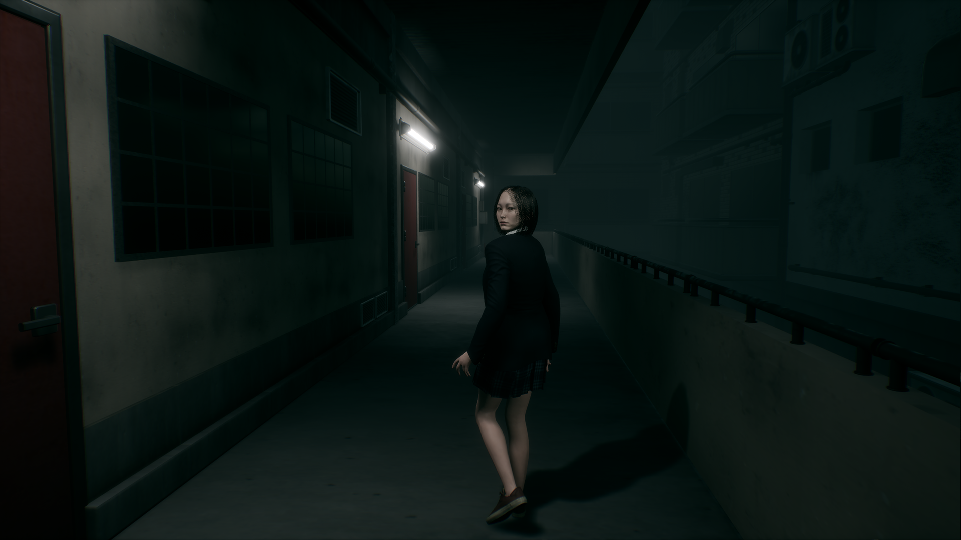 Silent Road video game screens showing haunted forests