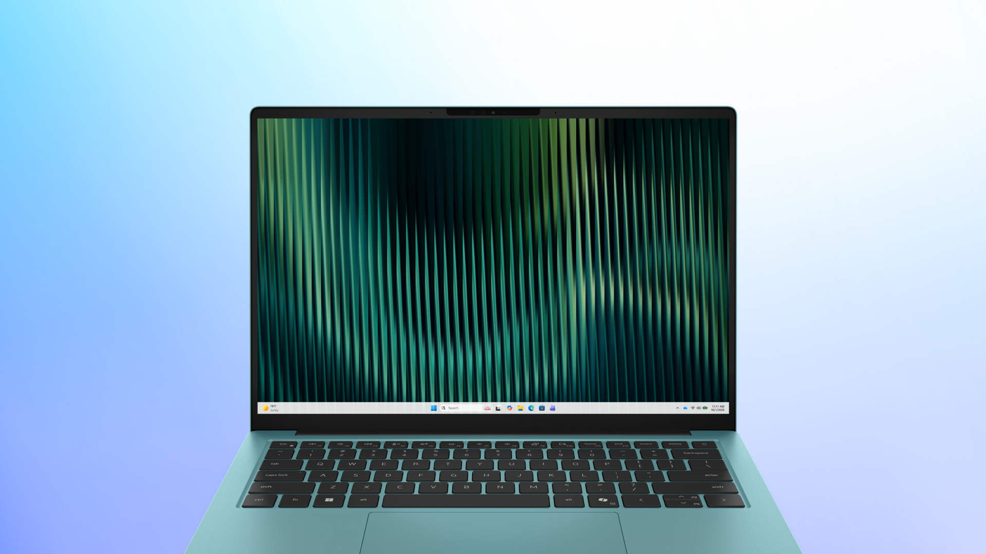 Dell XPS 14 front-on view