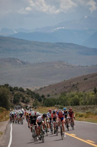 Riders were fighting to get a break going on the first climb.