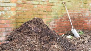 picture of compost heap with leafmould