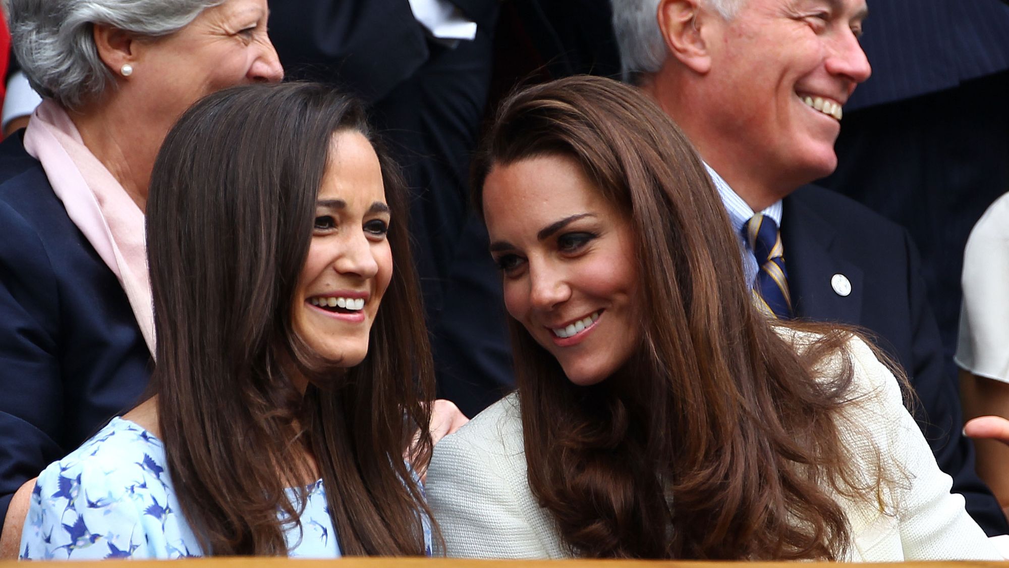 Pippa Middleton and Princess Kate attend Wimbledon