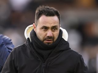 Brighton and Hove Albion boss Roberto De Zerbi - targeted by Liverpool