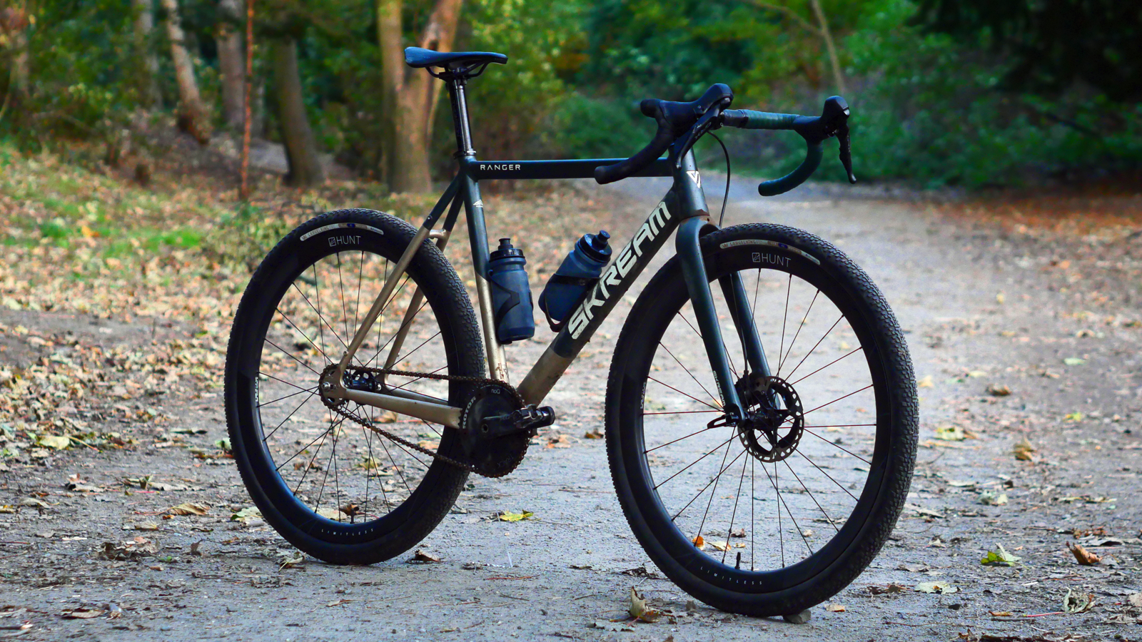 Skream Ranger gravel fixed gear bike pictured on a gravel path
