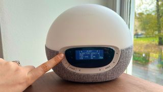 Setting the alarm on the Lumie Bodyclock Shine 300