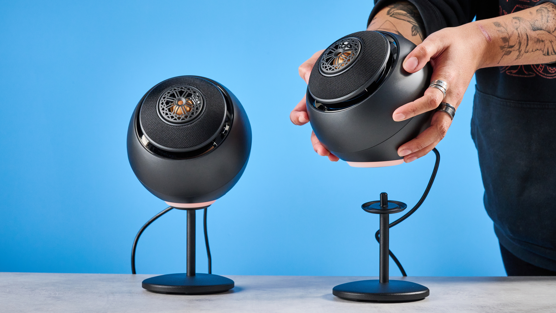 Black Creative Pebble Nova computer speakers