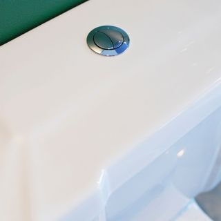 toilet cistern with flush button